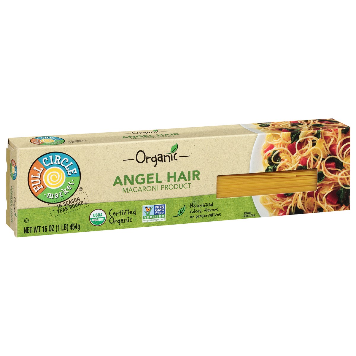 slide 5 of 9, Full Circle Market Organic Angel Hair 16 oz, 16 oz