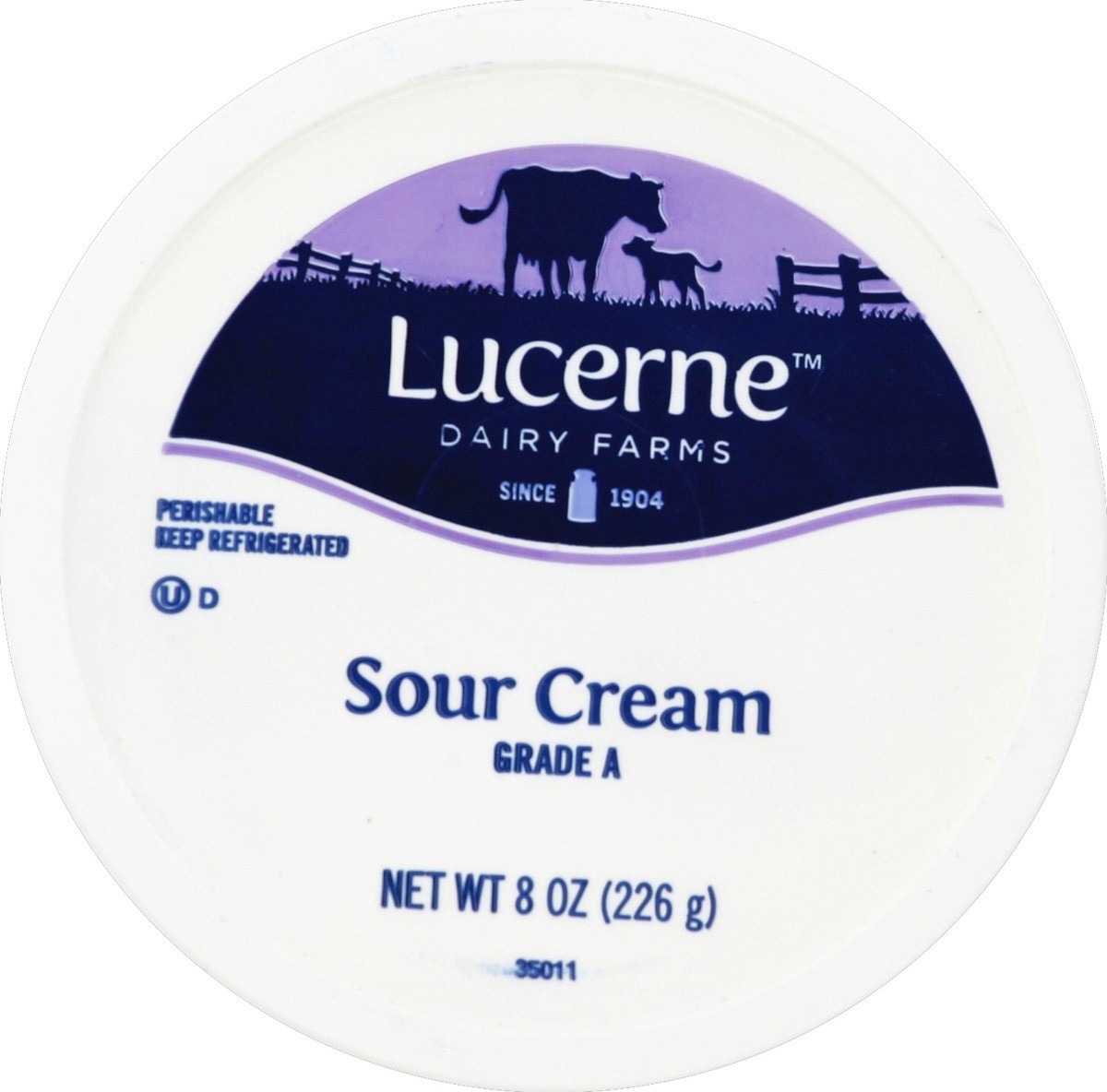 slide 3 of 3, Lucerne Dairy Farms Sour Cream, 8 oz