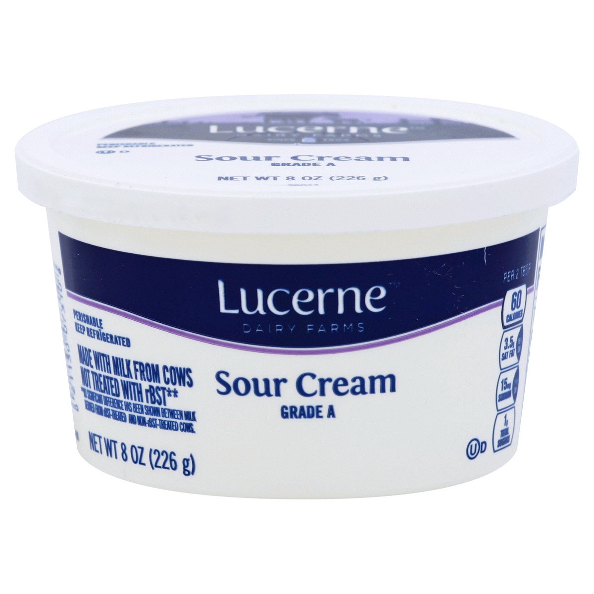 slide 1 of 3, Lucerne Dairy Farms Sour Cream, 8 oz