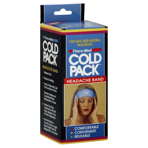 slide 1 of 1, Theramed Thera-Med Cold Pack Headache Band, 1 ct