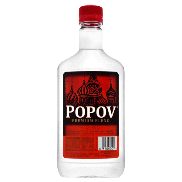 slide 1 of 2, Popov Vodka 375 ml, 375 ml