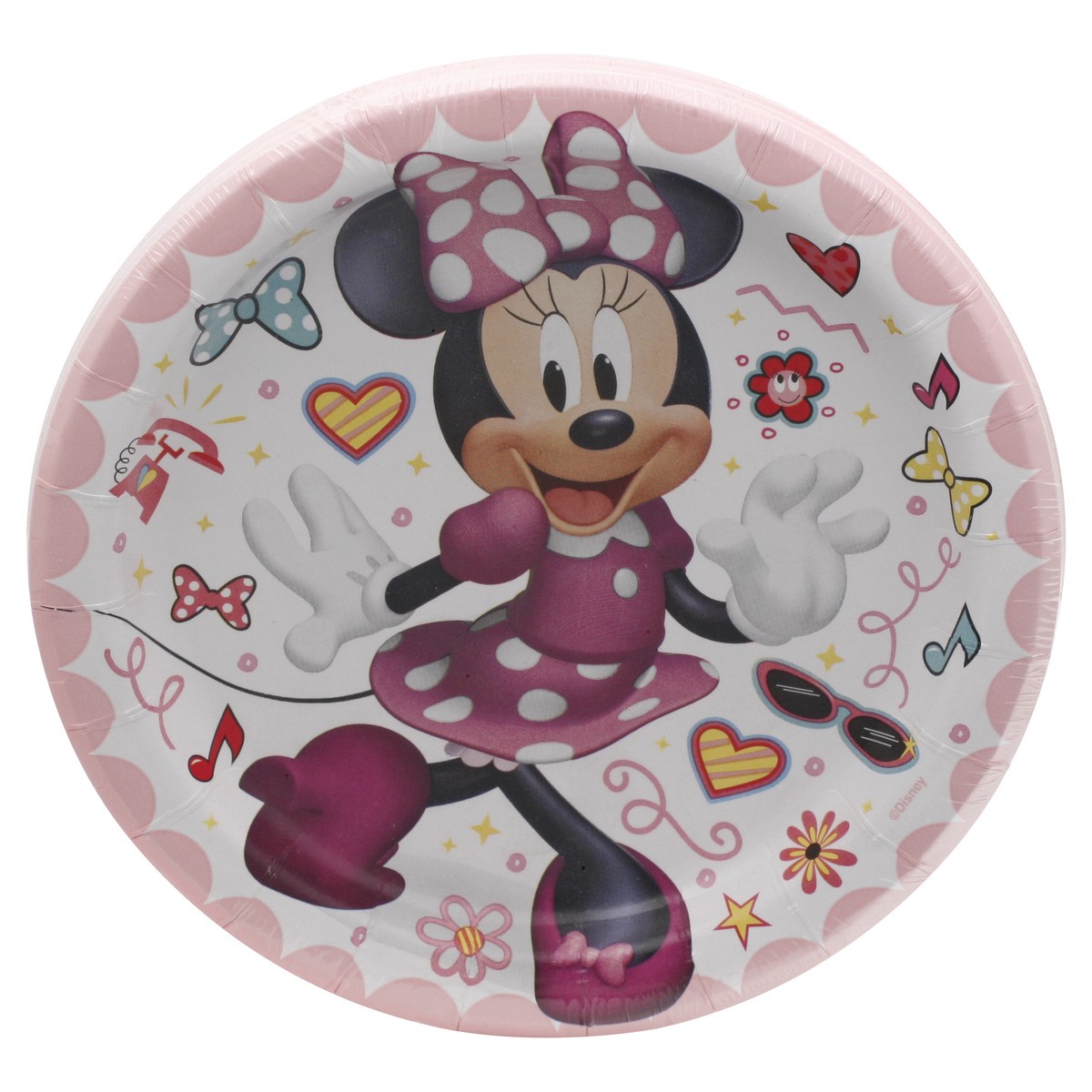 slide 1 of 8, Unique 6-3/4 Inch Disney Minnie Plates 8 ea, 1 ct