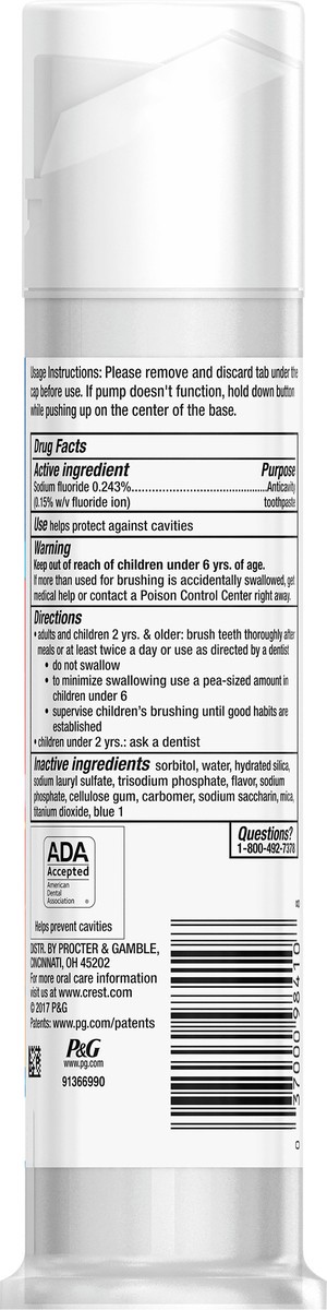 slide 3 of 4, Crest Kid's Cavity Protection Toothpaste Pump (children and toddlers 2+), Sparkle Fun Flavor, 4.2 ounces, 4.2 oz