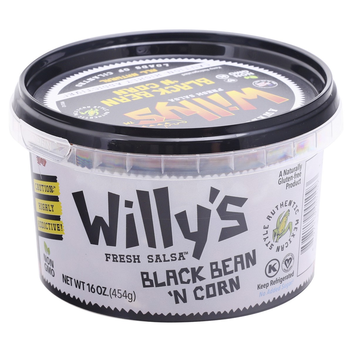 slide 4 of 12, Willy's Black Bean 'N Corn Salsa 16 oz, 16 oz