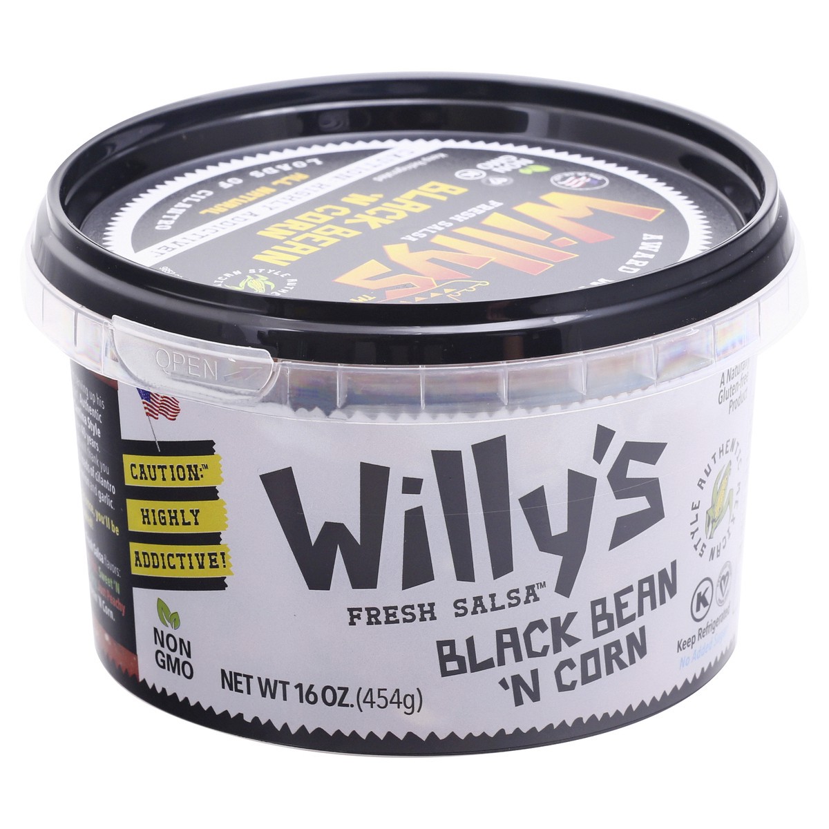 slide 12 of 12, Willy's Black Bean 'N Corn Salsa 16 oz, 16 oz