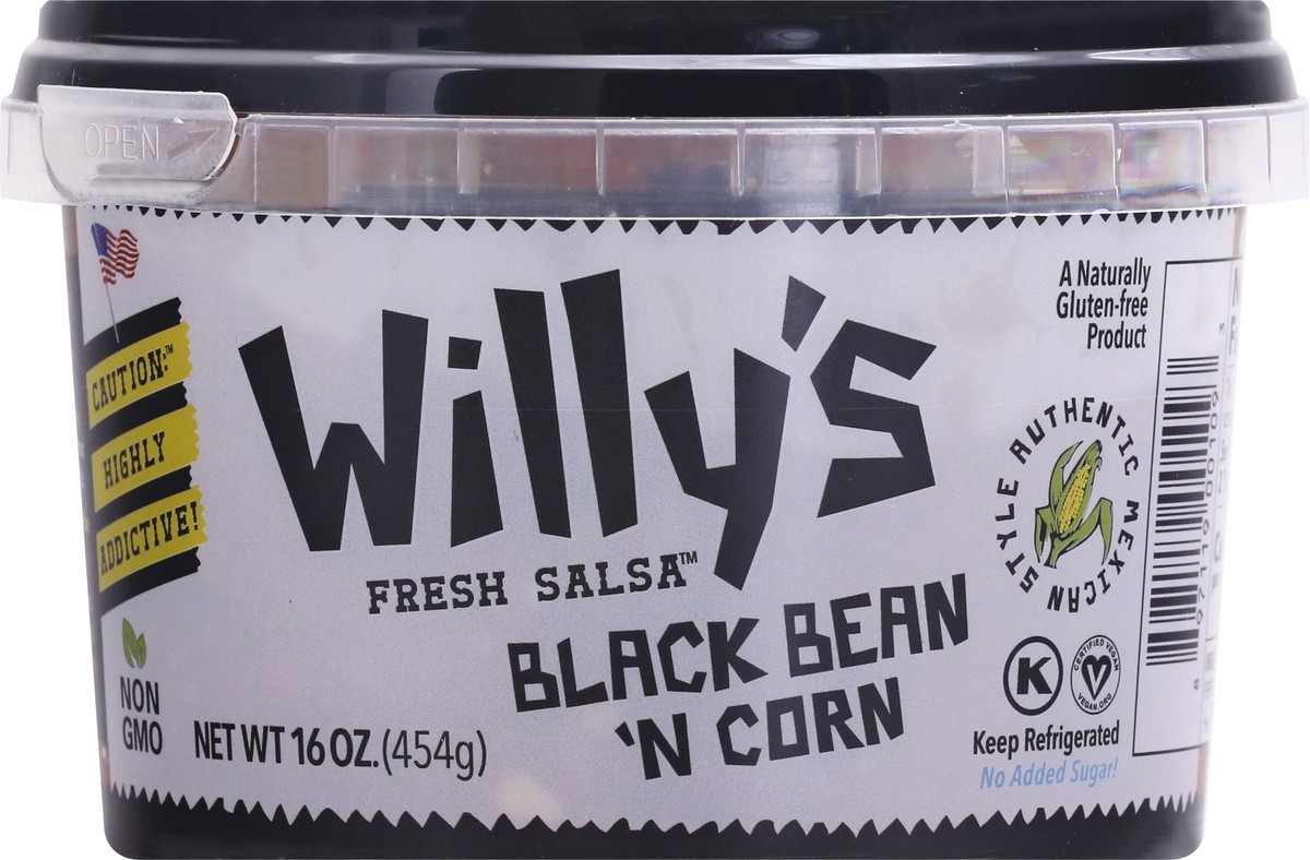 slide 1 of 12, Willy's Black Bean 'N Corn Salsa 16 oz, 16 oz