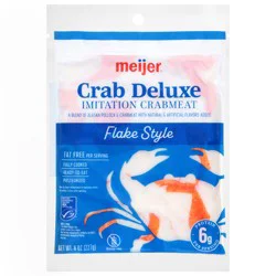 Meijer Crab Deluxe Imitation Crabmeat Flakes