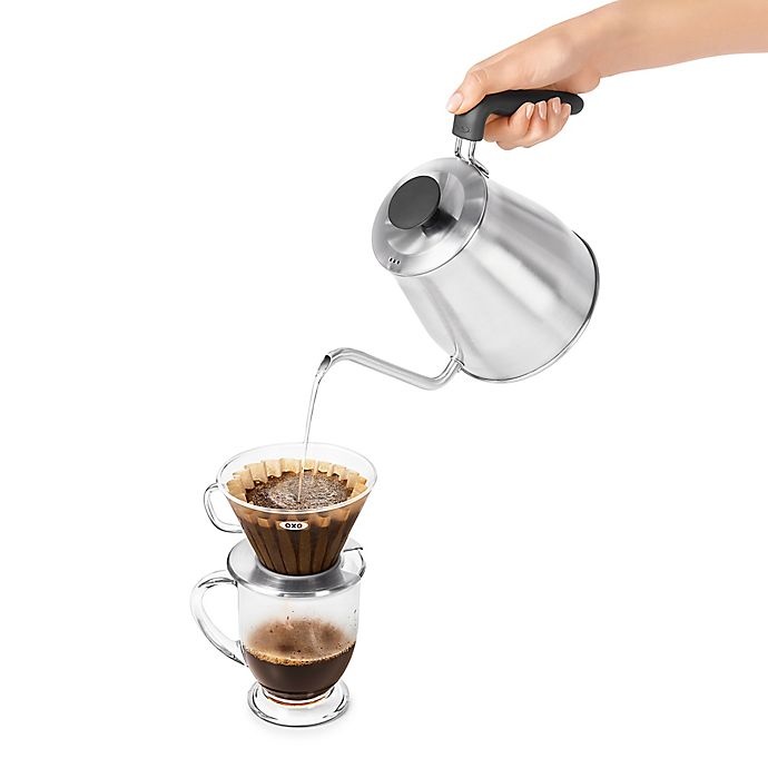 slide 3 of 5, OXO Brew Pour-Over Stainless Steel Kettle, 1 ct