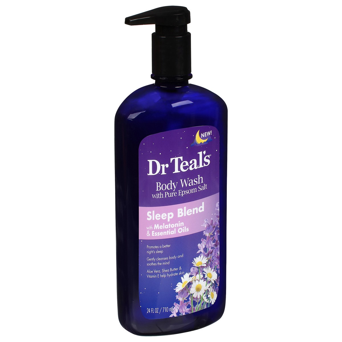 slide 5 of 11, Dr. Teal's with Melatonin & Essential Oils Sleep Blend with Pure Epsom Salt Body Wash 24 fl oz, 24 fl oz