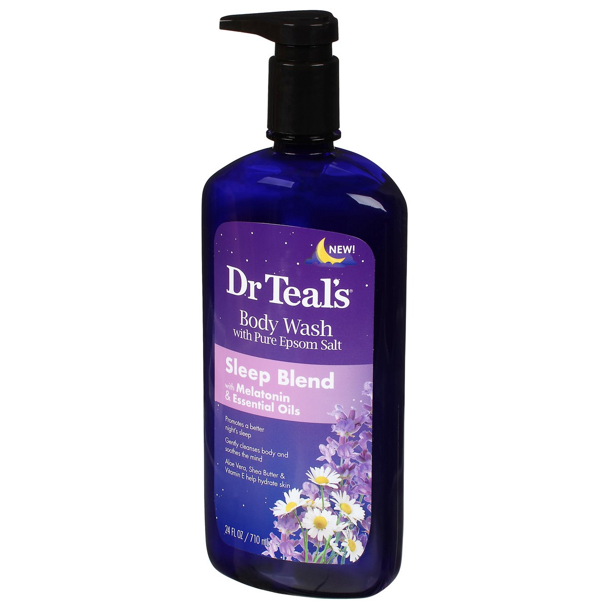 slide 9 of 11, Dr. Teal's with Melatonin & Essential Oils Sleep Blend with Pure Epsom Salt Body Wash 24 fl oz, 24 fl oz