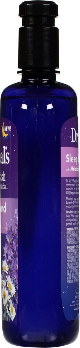 slide 7 of 11, Dr. Teal's with Melatonin & Essential Oils Sleep Blend with Pure Epsom Salt Body Wash 24 fl oz, 24 fl oz