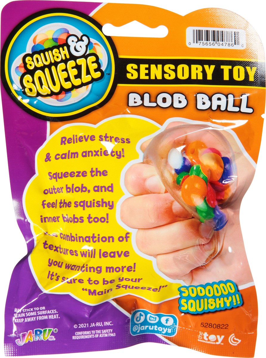 slide 9 of 9, Ja-Ru Stress Relief Sensory Toy Age 4+ Blob Ball 1 ea, 1 ct