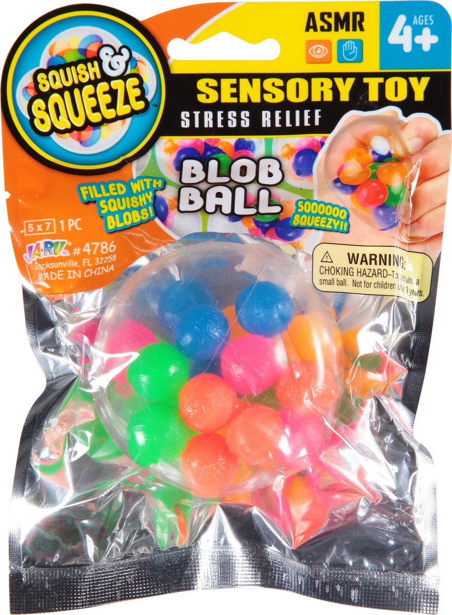 slide 7 of 9, Ja-Ru Stress Relief Sensory Toy Age 4+ Blob Ball 1 ea, 1 ct