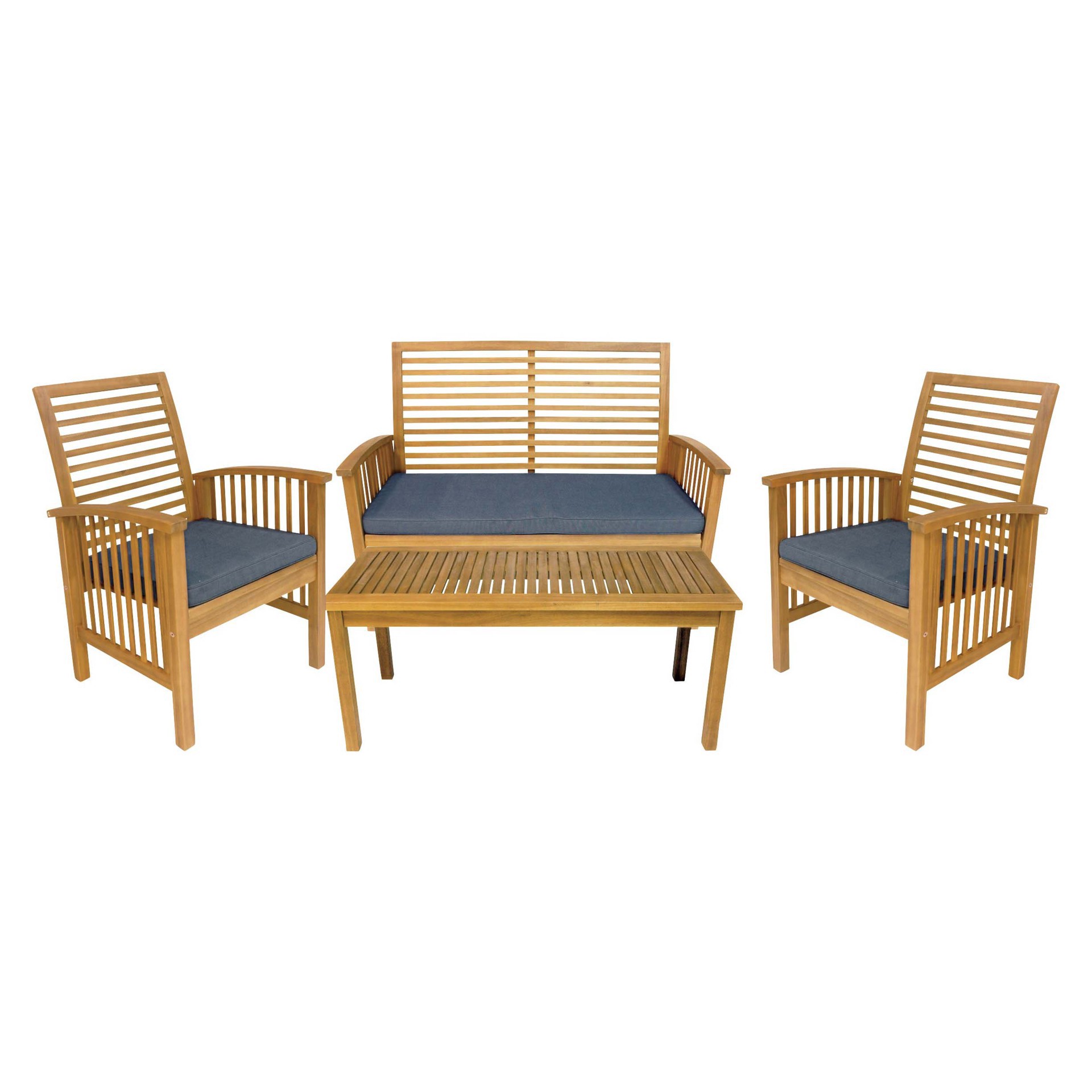 slide 1 of 1, United General Supply Uni 4pc Wood Conversation Set - EA, 1 ct