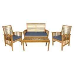 United General Supply Uni 4pc Wood Conversation Set - EA