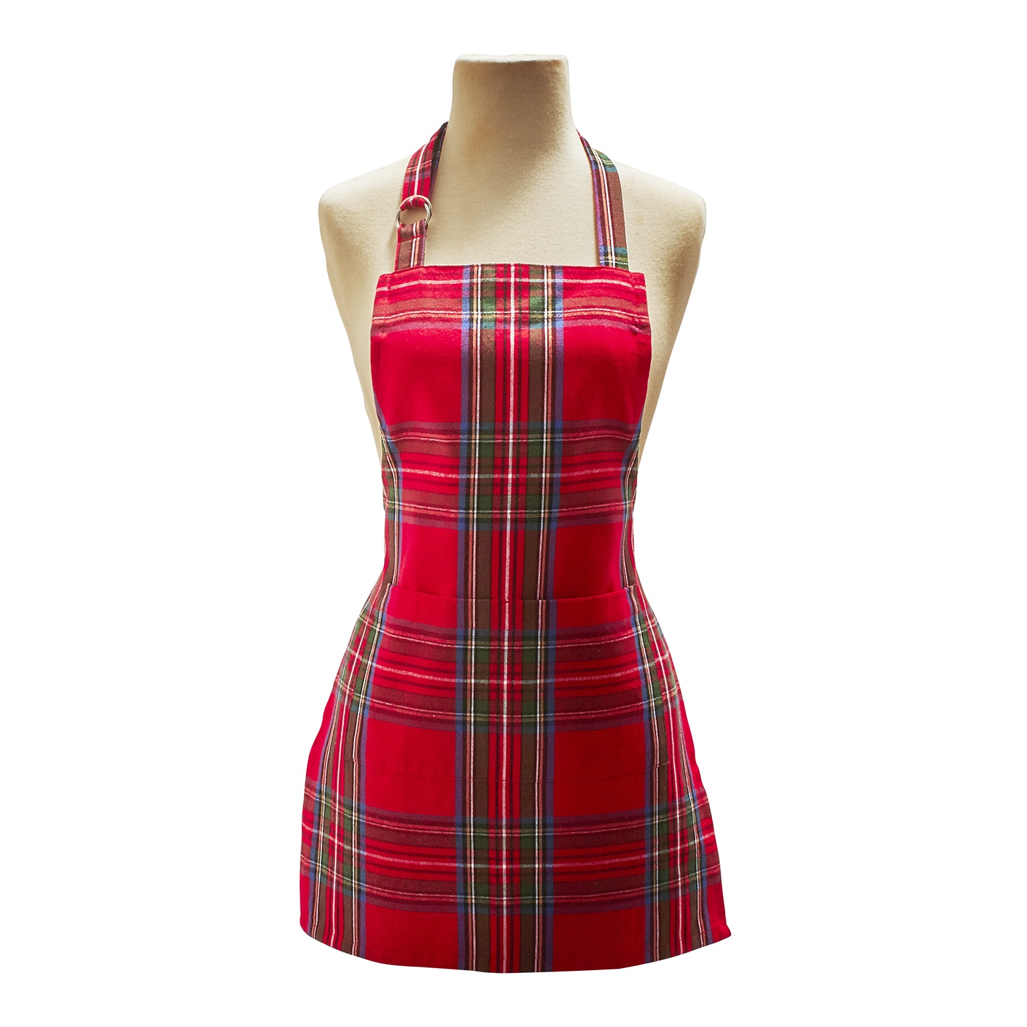 slide 1 of 1, Sur La Table Christmas Plaid Child Apron, 1 ct