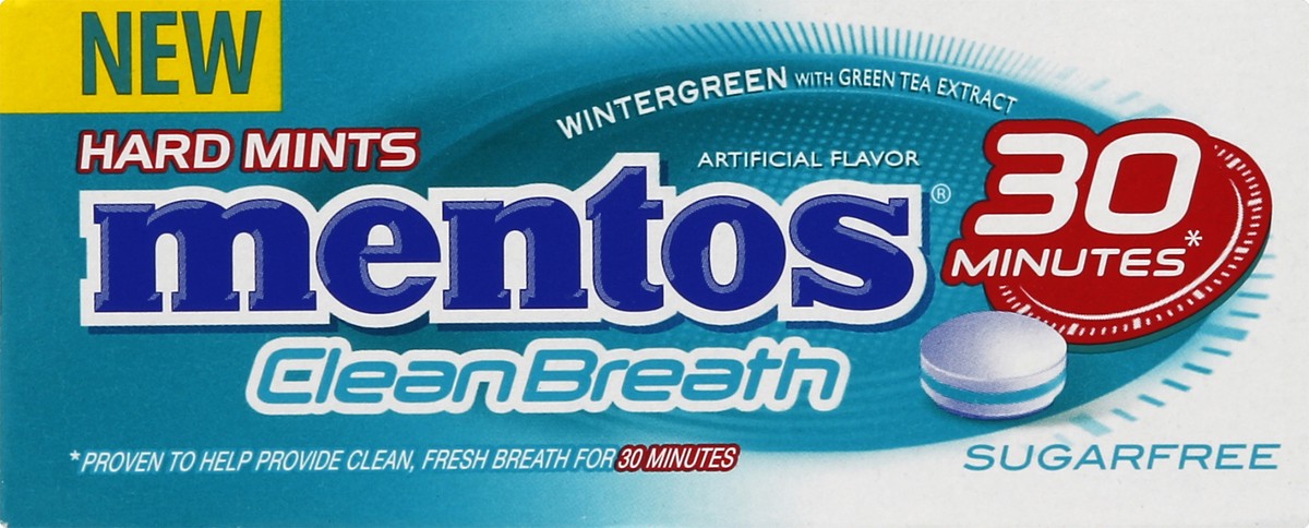 slide 6 of 6, Mentos Sugarfree Clean Breath Wintergren, 12 ct