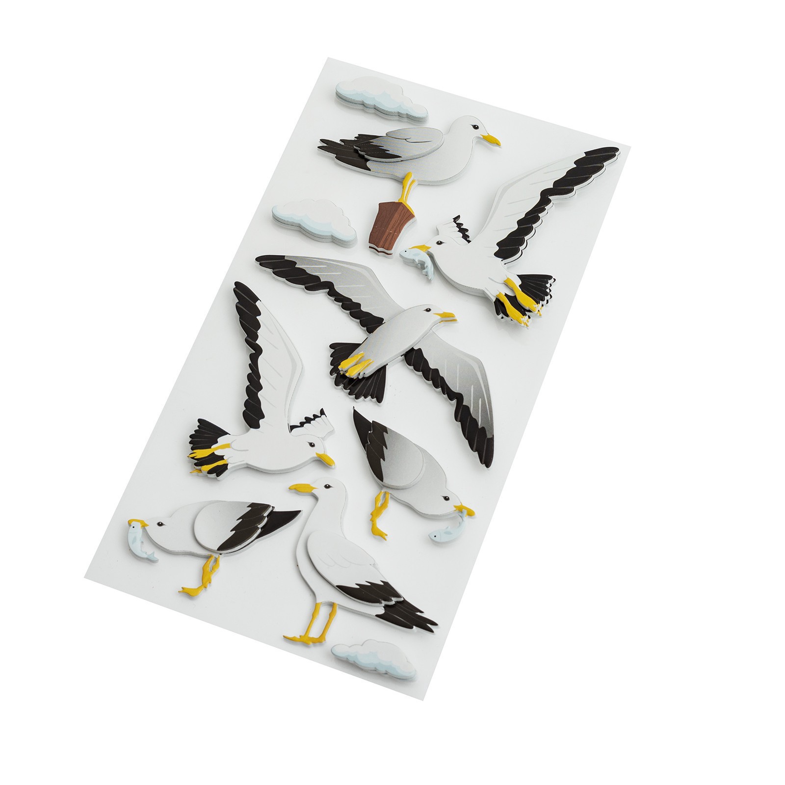 slide 2 of 3, Seagulls Dimensional Stickers By Recollections, 3.75 in x 6.75 in