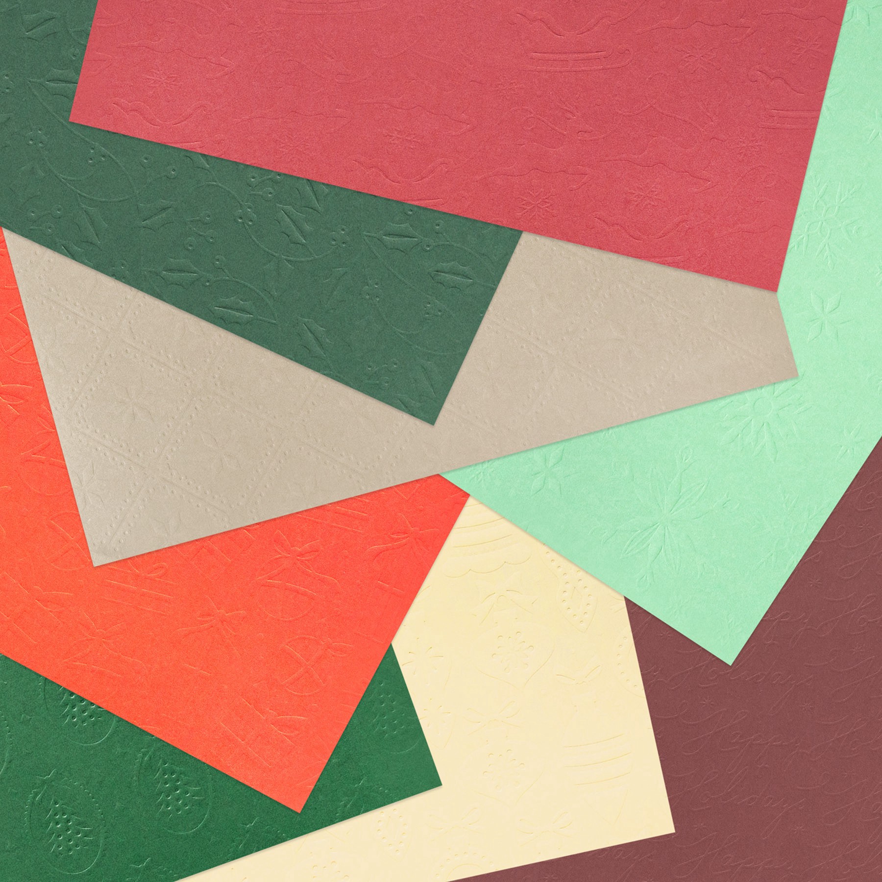 slide 2 of 3, 12" X 12" Christmas Embossed Paper Pad, 58 Sheets By Recollections, 12 in x 12 in