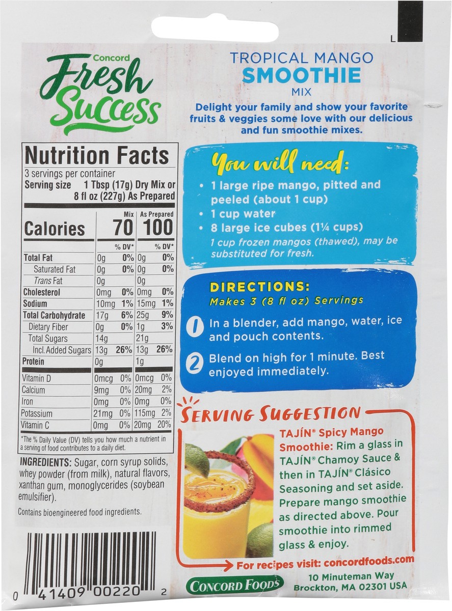 slide 13 of 13, Concord Foods Mango Smoothie - 1.8 oz, 1.8 oz