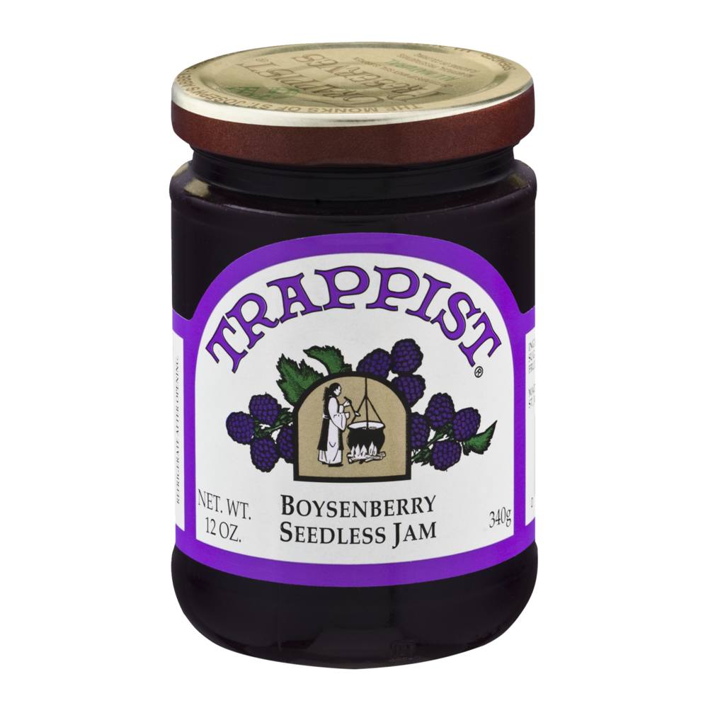 slide 1 of 1, Trappist Boysenberry Seedless Jam, 12 oz