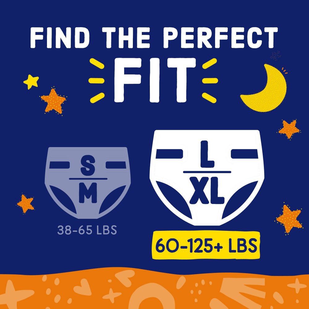 slide 4 of 5, Comforts Nite Pants Lg-Xlg, 12 ct