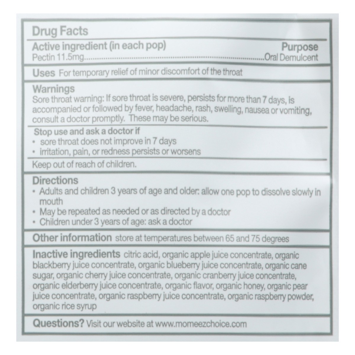 slide 2 of 13, EEZ Co. Lolleez Organic Throat Soothing Pops for Kids, Mixed Berry with Elderberry, 15ct, 1 ct