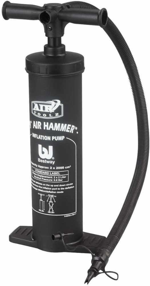 slide 1 of 1, Glacier's Edge Air Hammer Inflation Pump - Black, 19 in