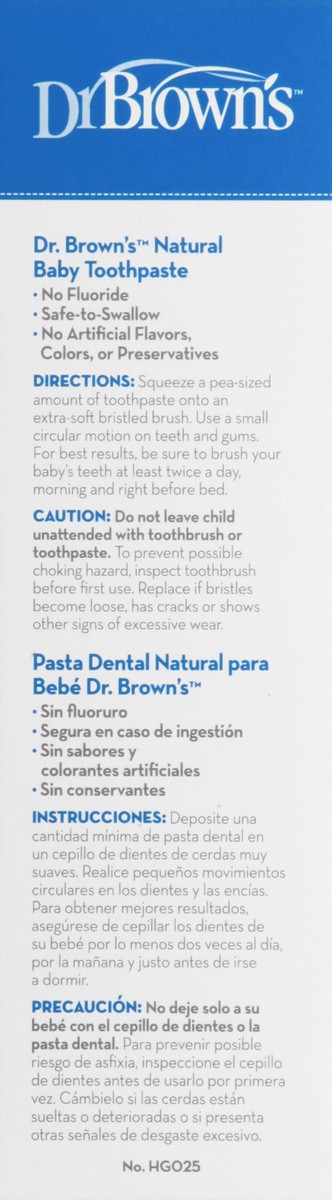 slide 7 of 9, Dr. Brown's Happy Teeth Fluoride-Free Toothpaste, 1.4 Ounce Apple Pear, 1 ct