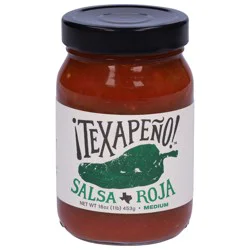 Texapeño Medium Salsa Roja 16 oz