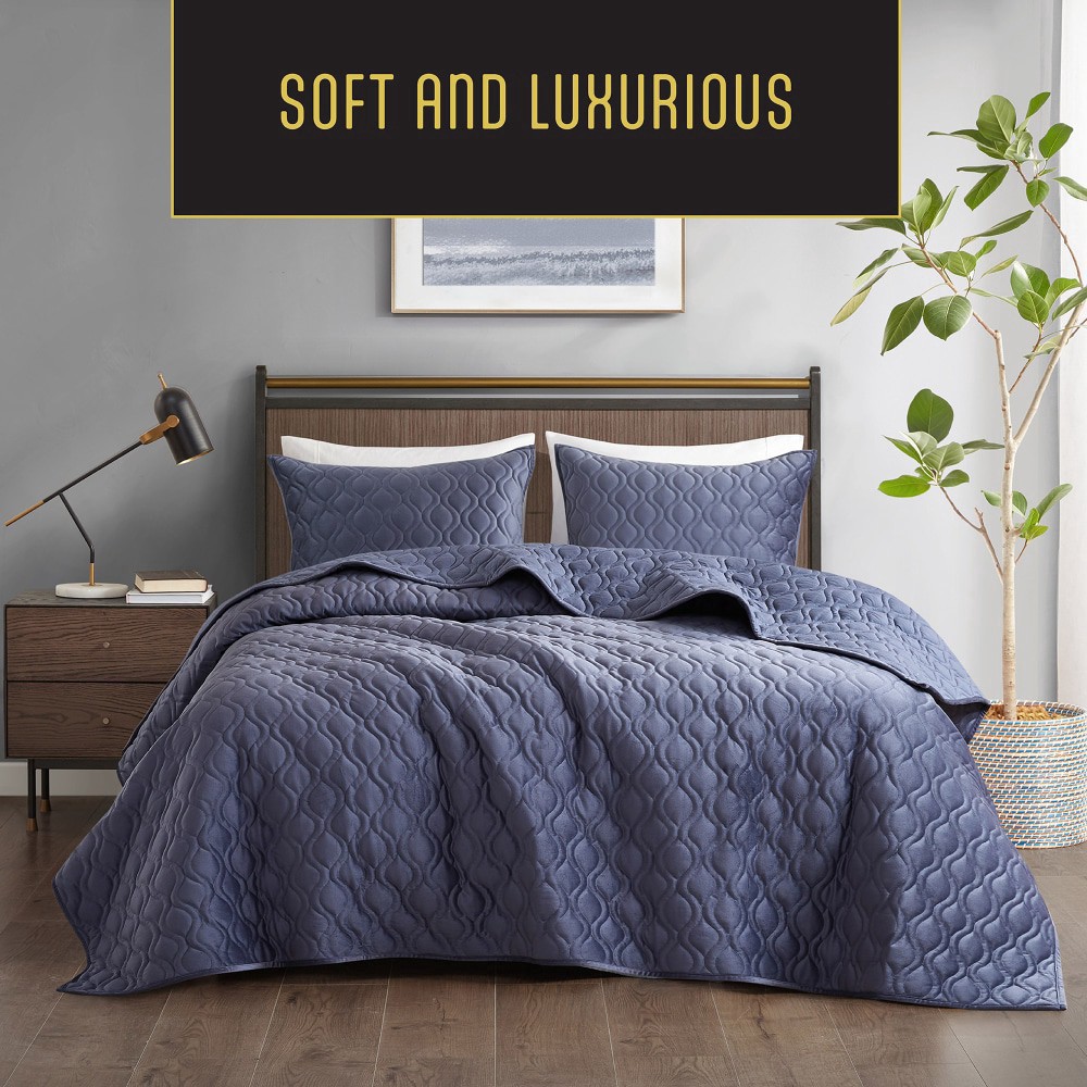 slide 2 of 3, Modavari King Quilt - Blue, King Size