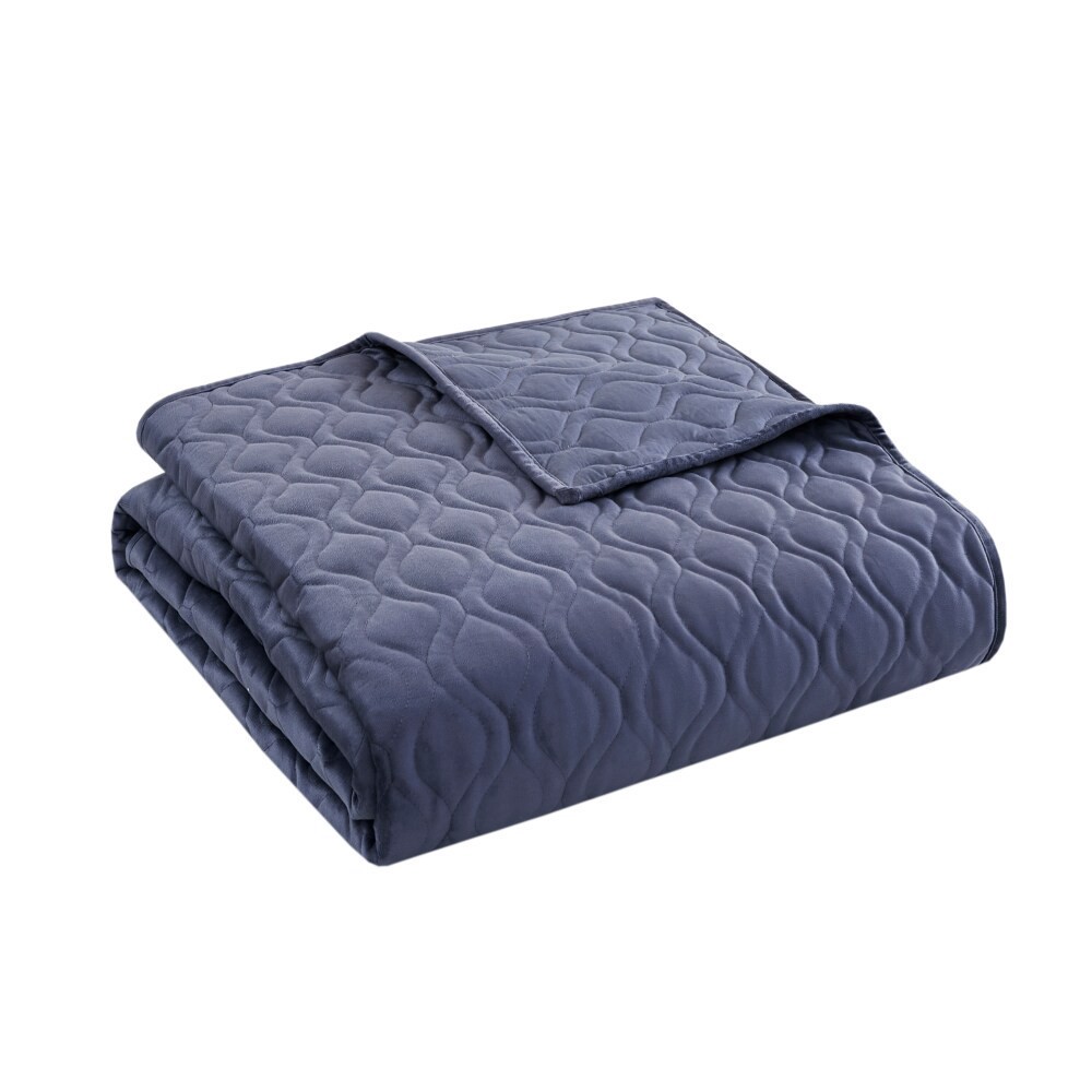 slide 3 of 3, Modavari King Quilt - Blue, King Size