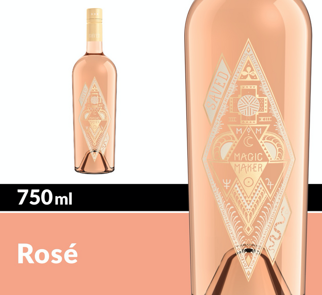 slide 3 of 3, SAVED Rose Wine, 750 mL Bottle, 25.36 fl oz