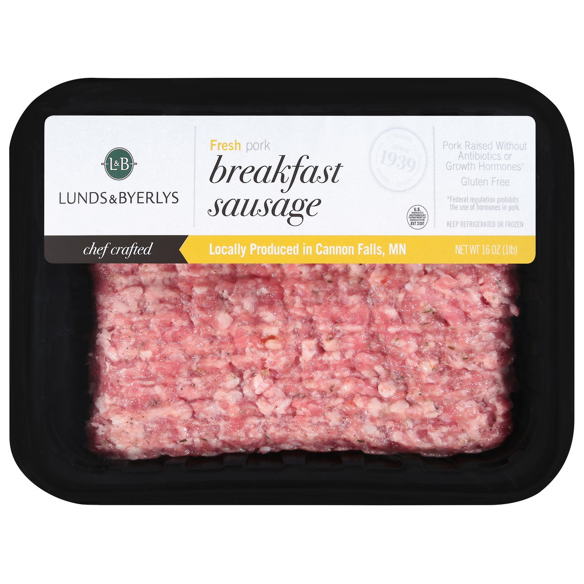 slide 1 of 9, Lunds & Byerlys Fresh Pork Breakfast Sausage 16 oz, 16 oz