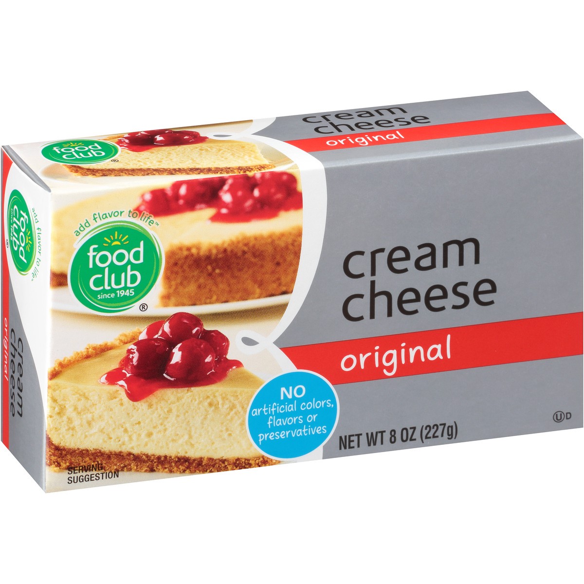 slide 2 of 10, Food Club Cream Cheese, Original, 8 oz