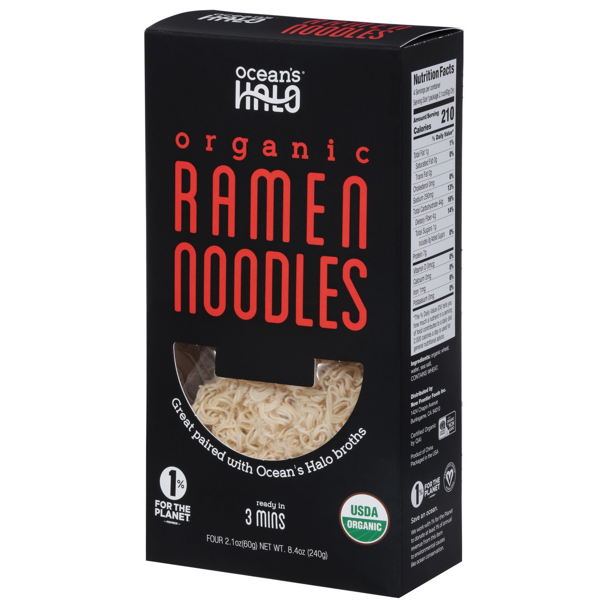 slide 27 of 27, Ocean's Halo Organic Ramen Noodles 4 Pack, 8.4 oz