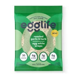 egglife Roasted Garlic & Herb Egg White Wraps - 6 Each