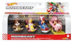 Mattel Hot Wheels Mario Kart 4 Pack