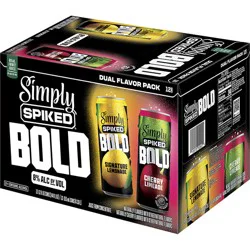 Simply Spiked Bold Signature Lemonade/Cherry Limeade Beer Dual Flavor Pack - 12 - 12 fl oz Cans