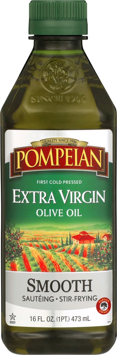 slide 7 of 9, Pompeian 16 oz Pompeian Smooth Extra Virgin Olive Oil, 16 fl oz