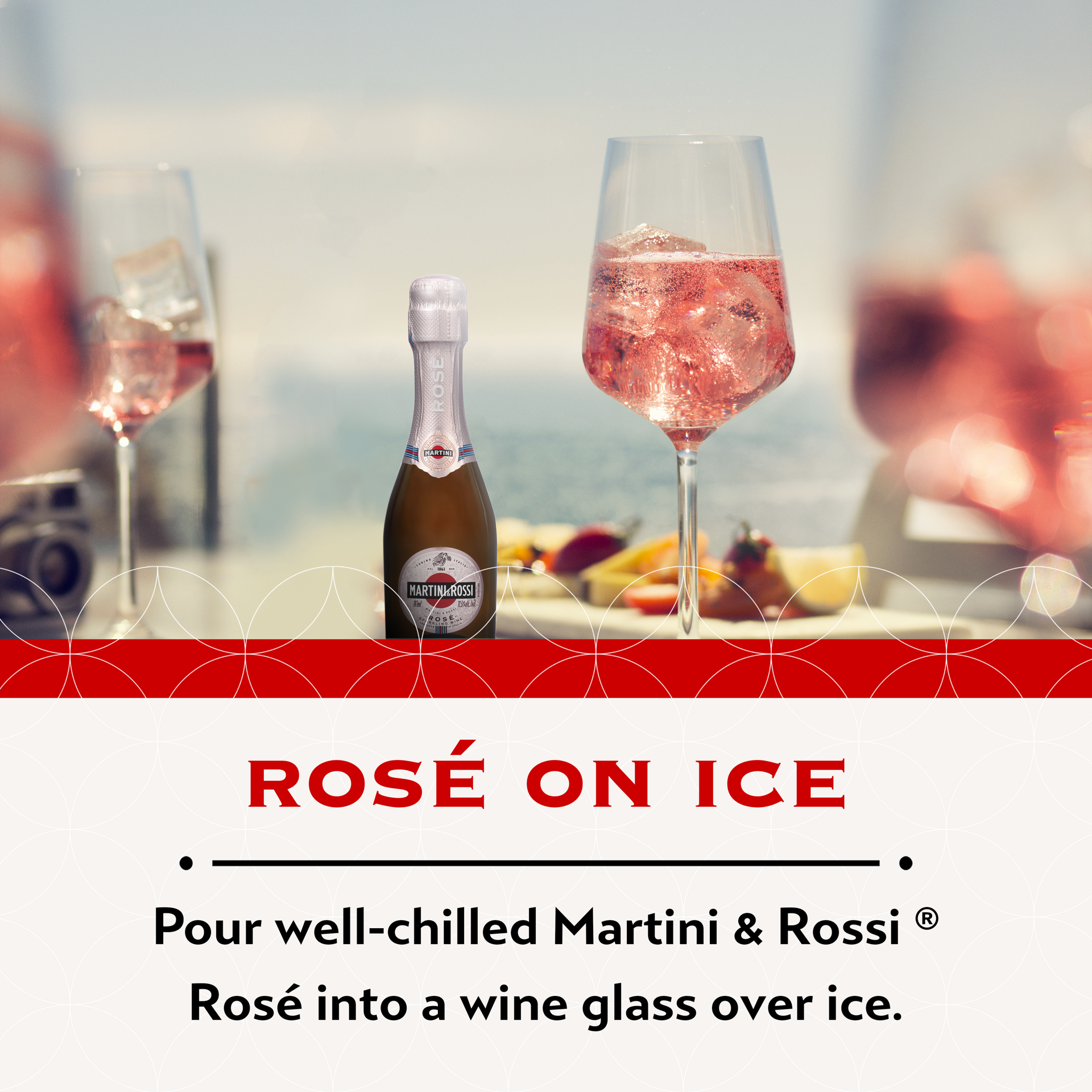 slide 5 of 5, Martini & Rossi Sparkling Rose Wine - Sparkling Wine Bottle 11.5% 18.7Cl/187Ml, 187 ml