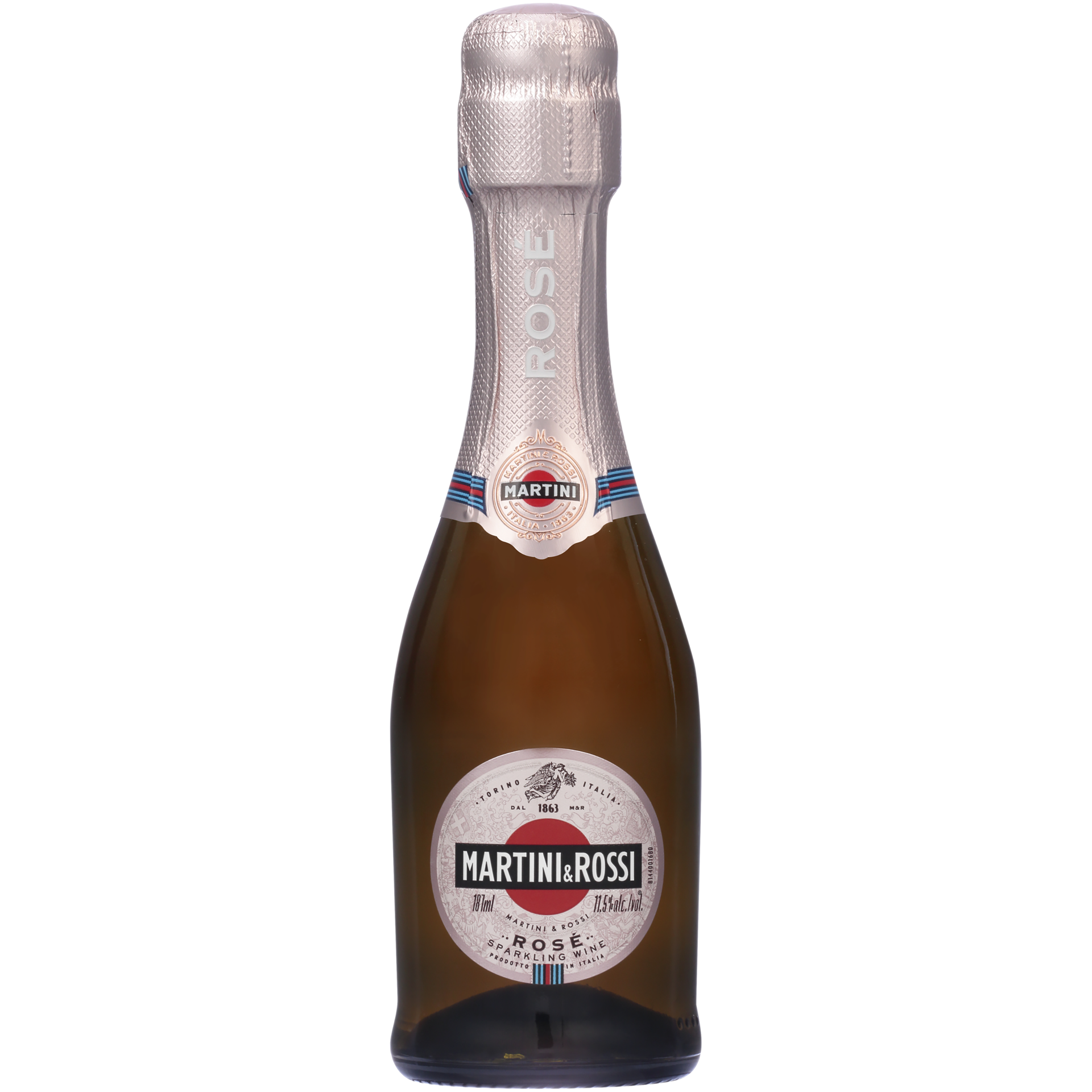 slide 4 of 5, Martini & Rossi Sparkling Rose Wine - Sparkling Wine Bottle 11.5% 18.7Cl/187Ml, 187 ml