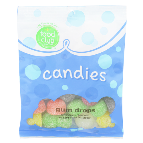 slide 1 of 1, Food Club Gum Drops Candies, 10.25 oz