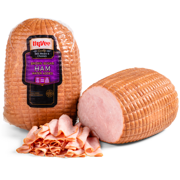 slide 1 of 1, Hy-Vee Quality Brown Sugar Cured Ham, per lb