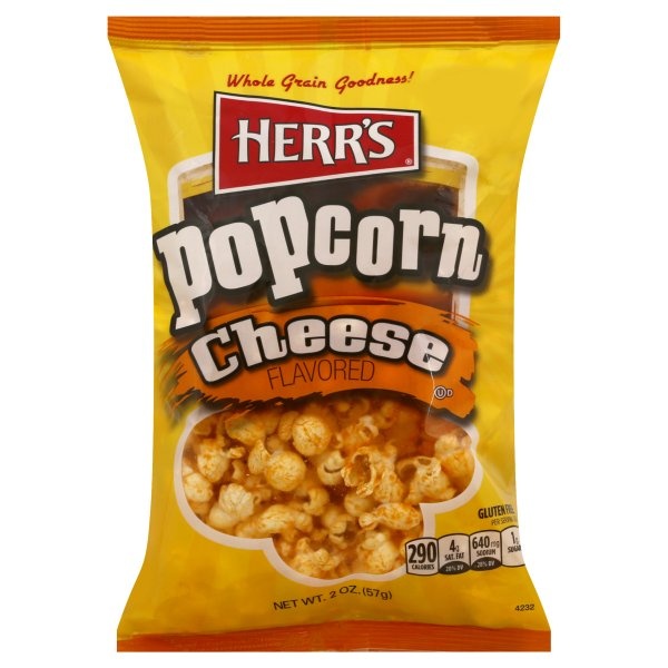 slide 1 of 1, Herr's Cheese Popcorn, 2.5 oz