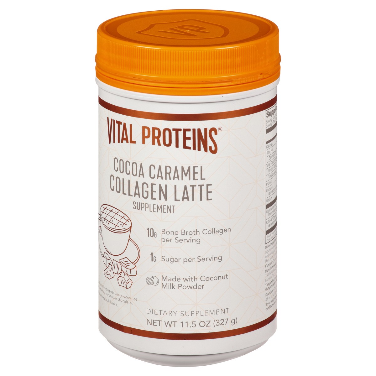 slide 4 of 10, Vital Proteins Cocoa Caramel Collagen Latte Supplement 11.5 oz, 11.5 oz