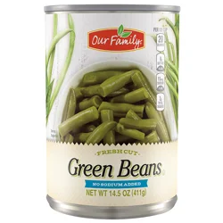Our Family No Salt Added Cut Green Beans