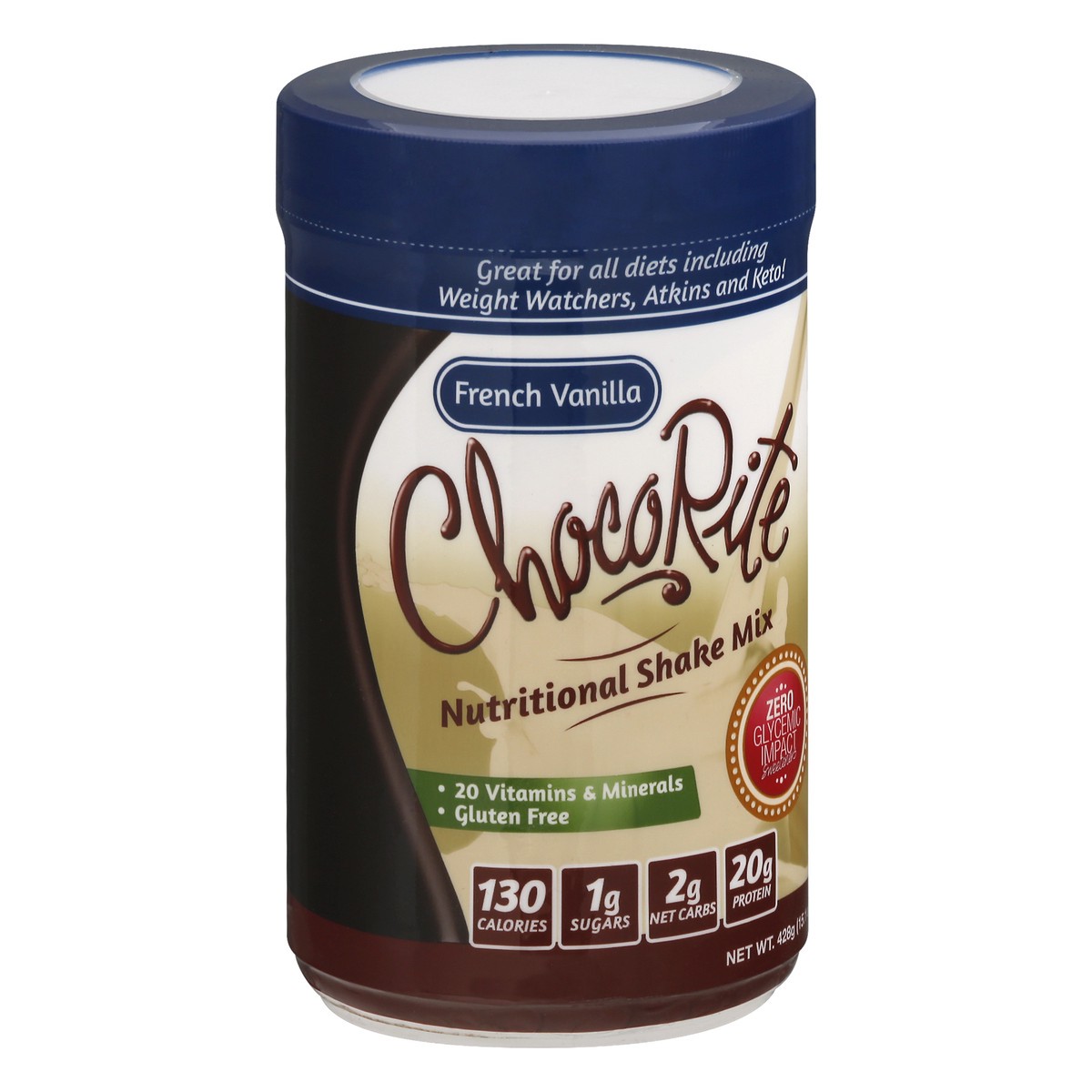 slide 9 of 13, ChocoRite French Vanilla Nutritional Shake Mix 428 g, 428 g