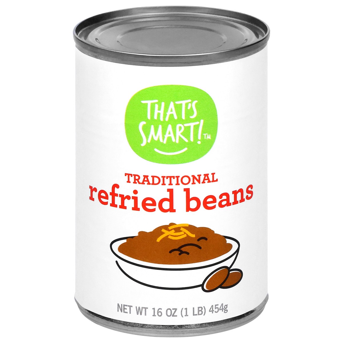 slide 3 of 4, That's Smart! Traditional Refried Beans 16 oz, 16 oz