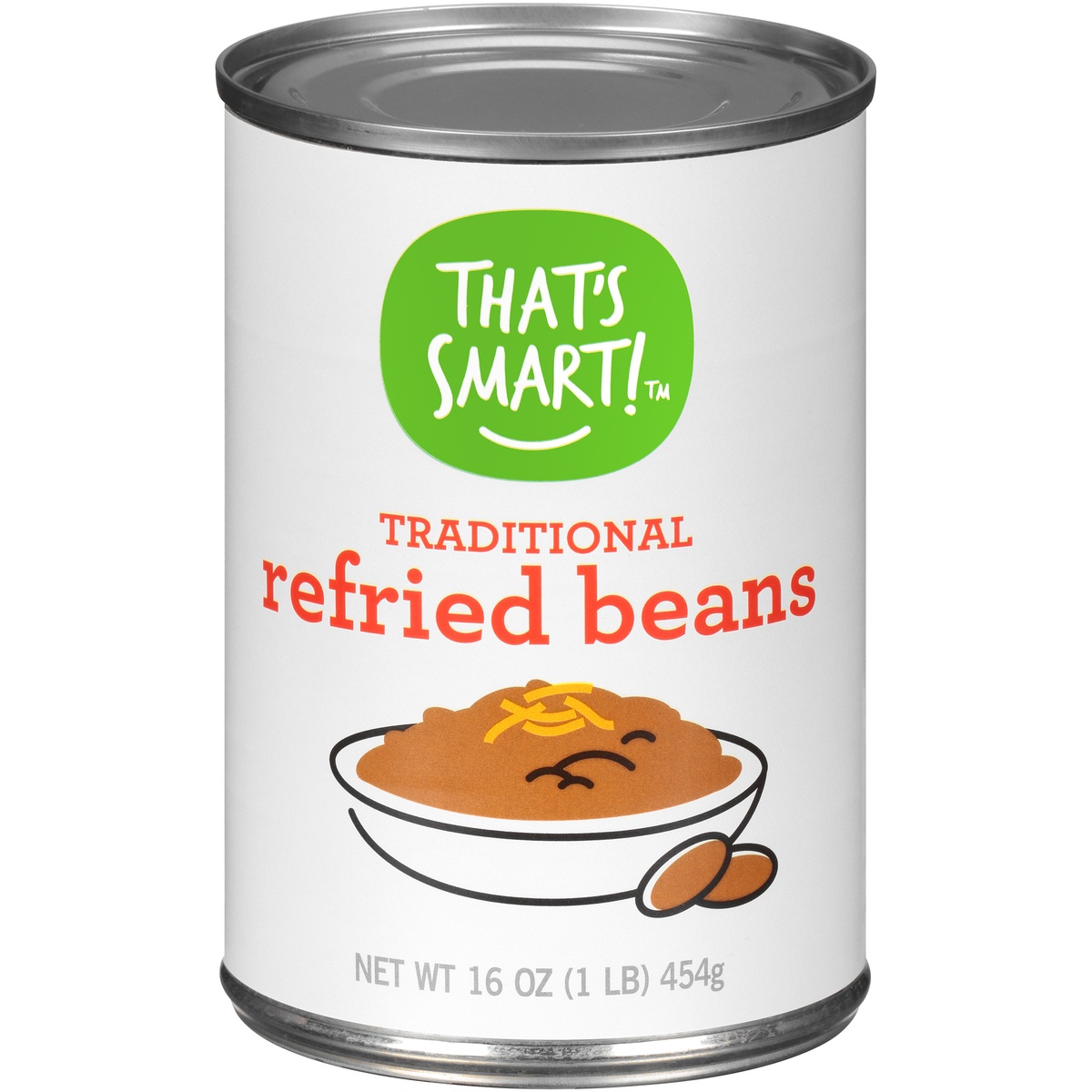 slide 1 of 1, That's Smart! That's Smart Refried Beans, 16 oz